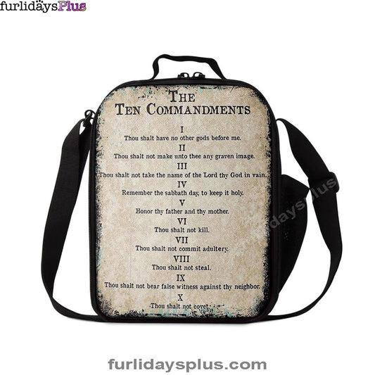 Vintage Ten Commandments Lunchbag Lunchbag, Christian Lunchbag Lunch Bag
