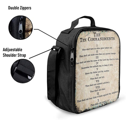 Vintage Ten Commandments Lunchbag Lunchbag, Christian Lunchbag Lunch Bag