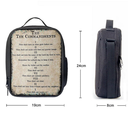 Vintage Ten Commandments Lunchbag Lunchbag, Christian Lunchbag Lunch Bag