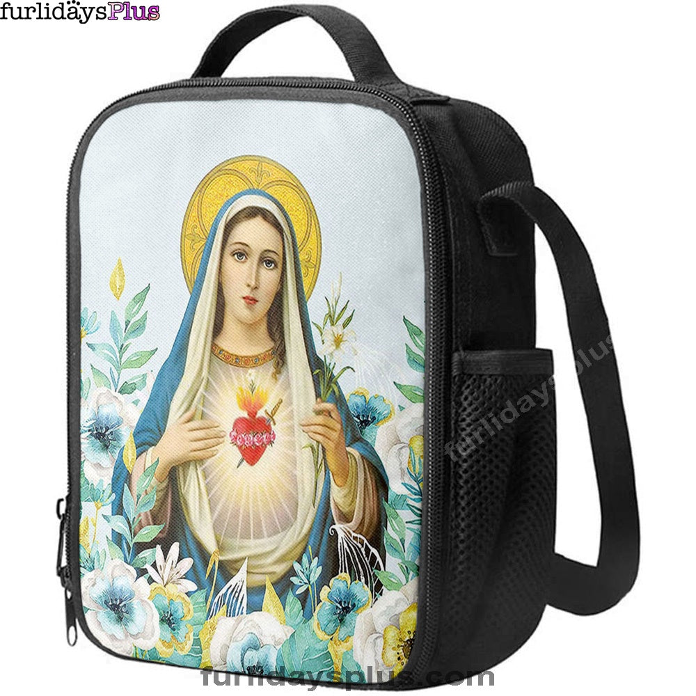 Virgin Mary Picture, Mary Mother Of God Lunchbag Lunch Bag, Christian Lunchbag Lunch Bag
