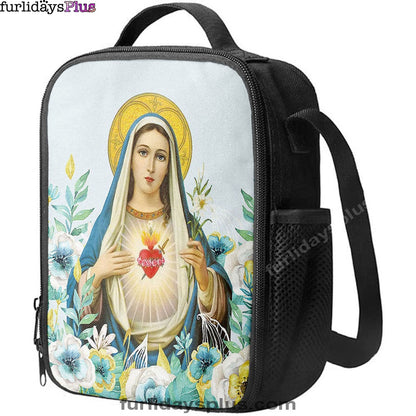 Virgin Mary Picture, Mary Mother Of God Lunchbag Lunch Bag, Christian Lunchbag Lunch Bag