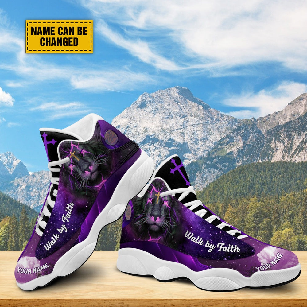 Walk By Faith Jesus Galaxy Basketball Shoes, Jesus Christ Shoes