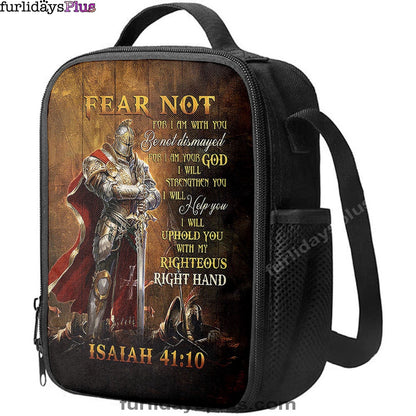 Warrior Jesus Fear Not For I Am With You Lunchbag Lunch Bag, Christian Lunchbag, Bible Verse Lunch Bag