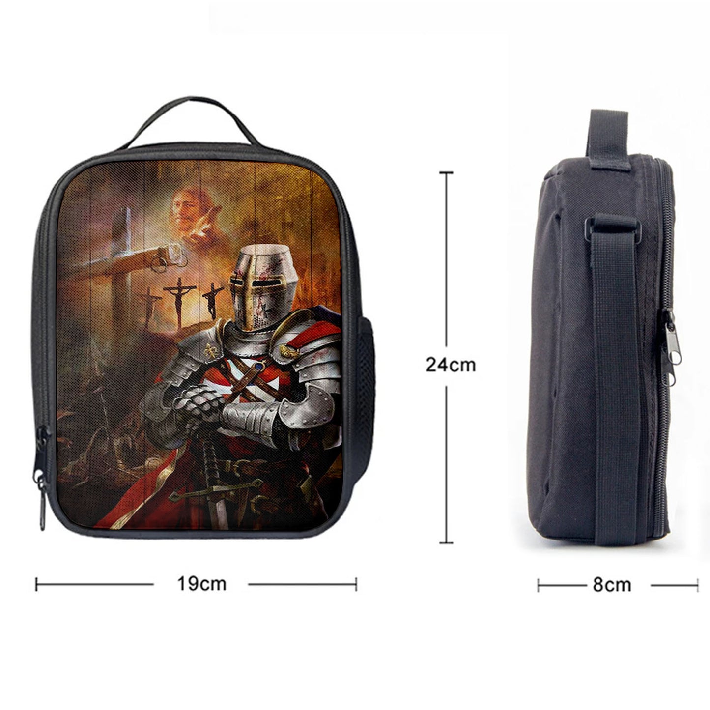 Warrior Jesus On The Cross Jesus Calls Lunch Bag, Inspirational Lunch Bag, Christian Lunch Bag