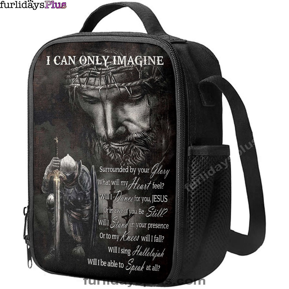 Warrior Of God I Can Only Imagine Lunch Bag, Christian Art, Bible Verse Lunch Bag