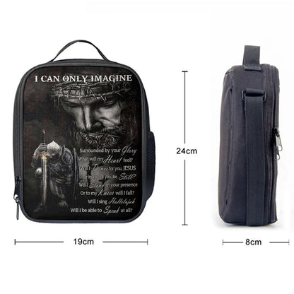 Warrior Of God I Can Only Imagine Lunch Bag, Christian Art, Bible Verse Lunch Bag