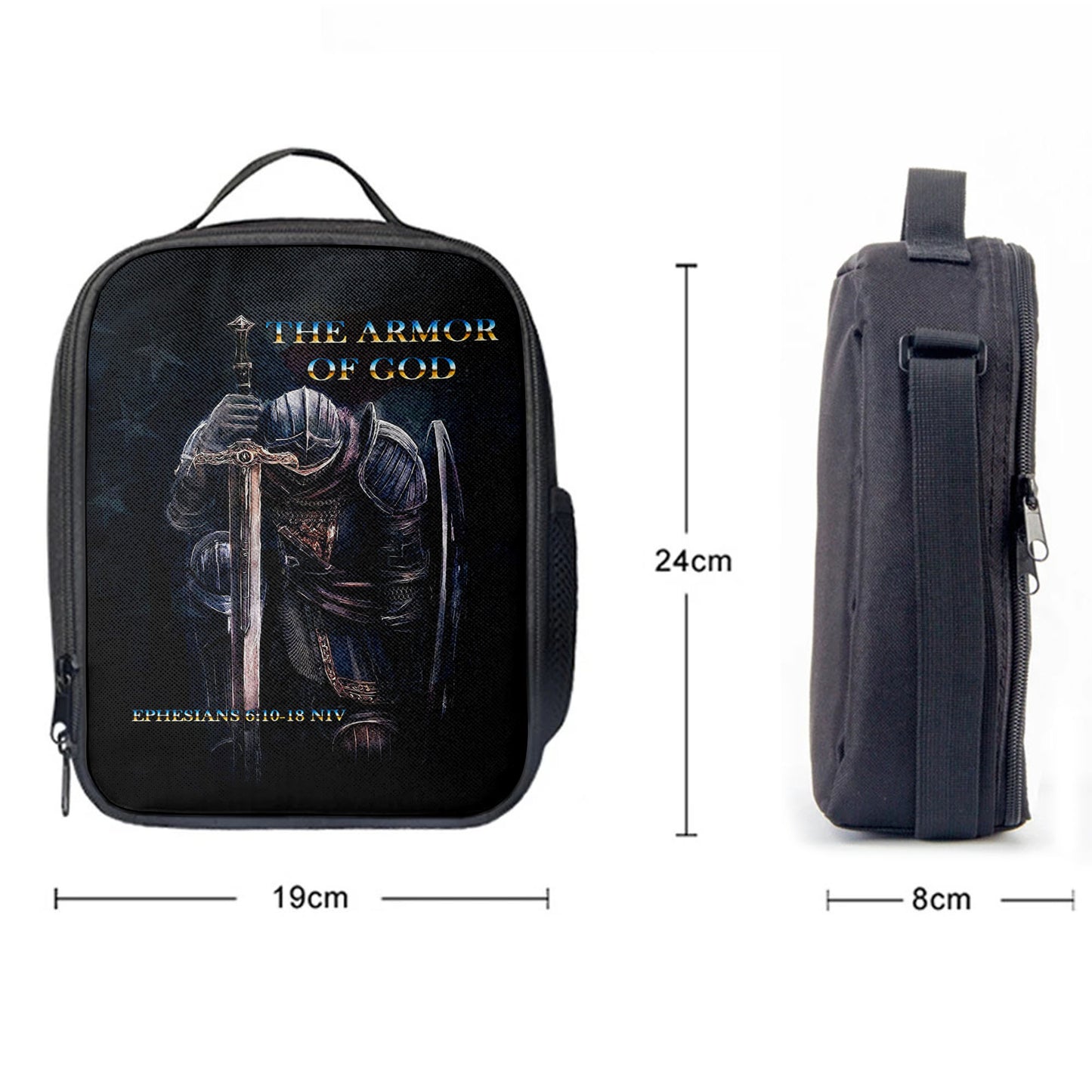 Warrior The Armor Of God Lunchbag Lunch Bag, Jesus Lunchbag, Christian Lunch Bag