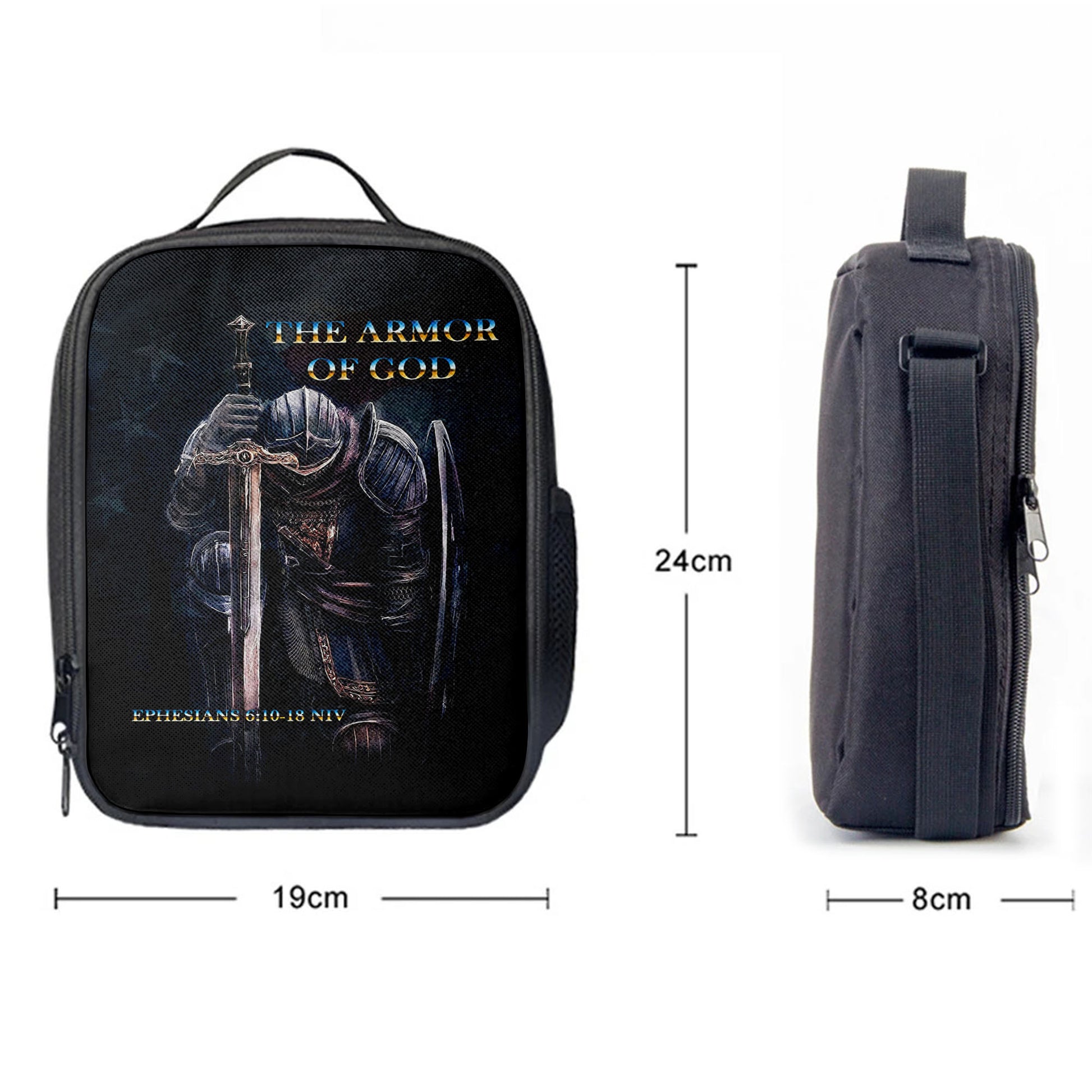 Warrior The Armor Of God Lunchbag Lunch Bag, Jesus Lunchbag, Christian Lunch Bag