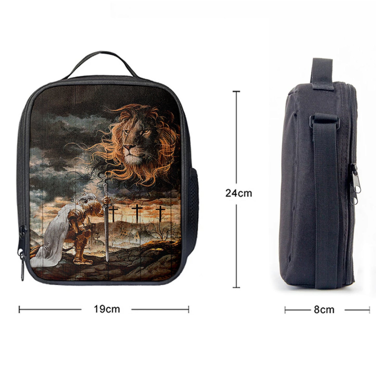 Warrior Women And Lion Of Judah Lunchbag Lunch Bag, Christian Lunchbag, Bible Verse Lunch Bag