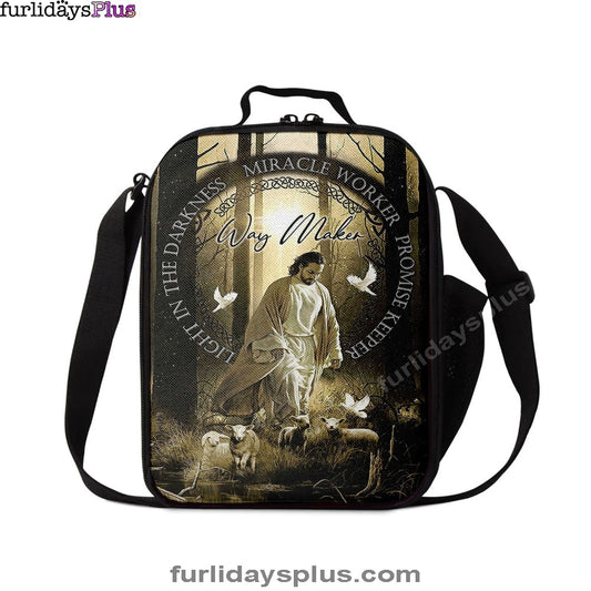 Way Maker Jesus & Lambs Lunchbag Lunch Bag, Jesus Lunchbag Pictures, Christian Lunchbag Lunch Bag