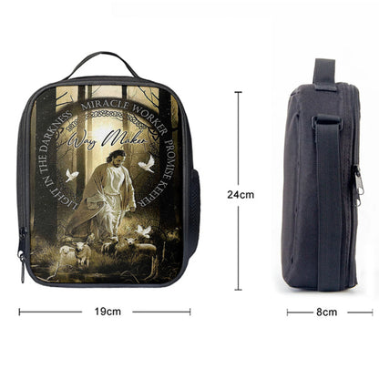 Way Maker Jesus & Lambs Lunchbag Lunch Bag, Jesus Lunchbag Pictures, Christian Lunchbag Lunch Bag