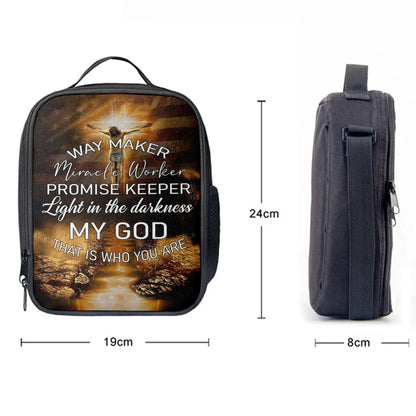 Way Maker Miracle Worker Promise Keeper Lunchbag Lunch Bag, Christian Wall Lunchbag, Religious Lunchbag