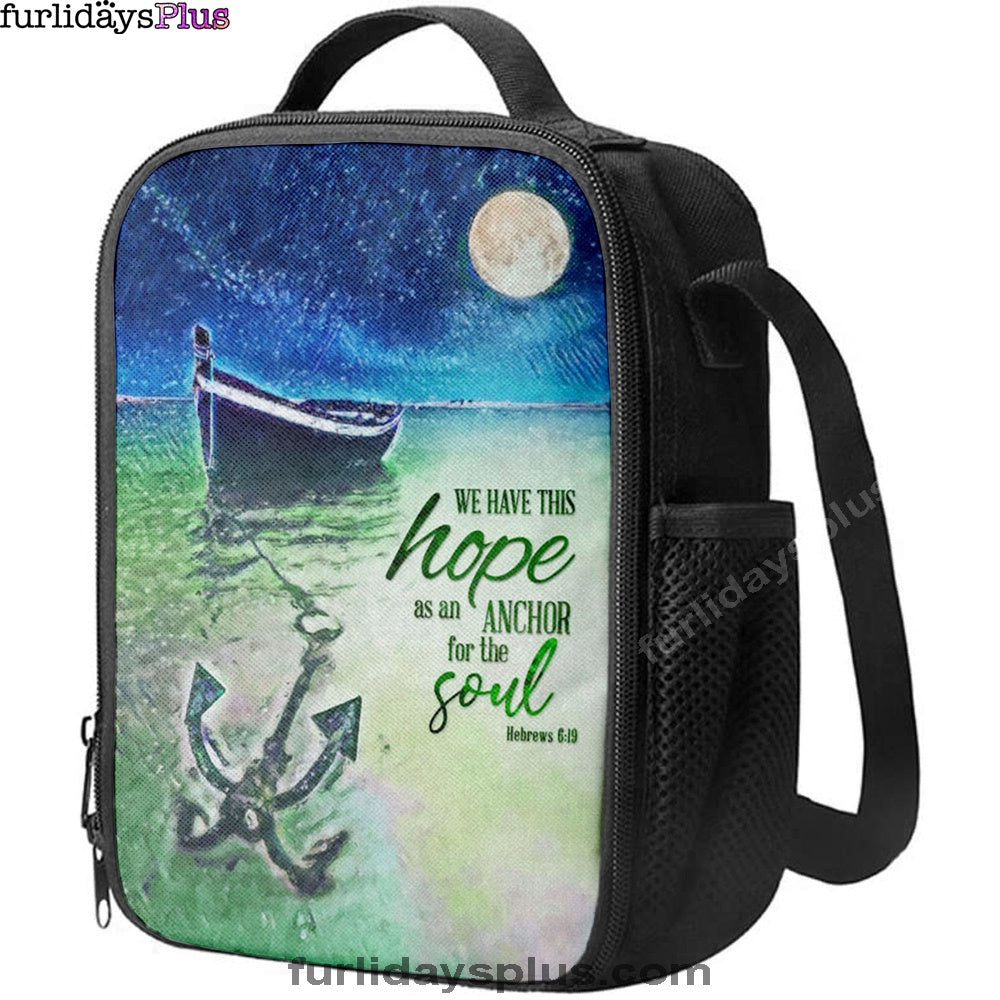 We Have This Hope As An Anchor For The Soul Christian Lunchbag, Bible Verse Lunchbag, Scripture Lunch Bag