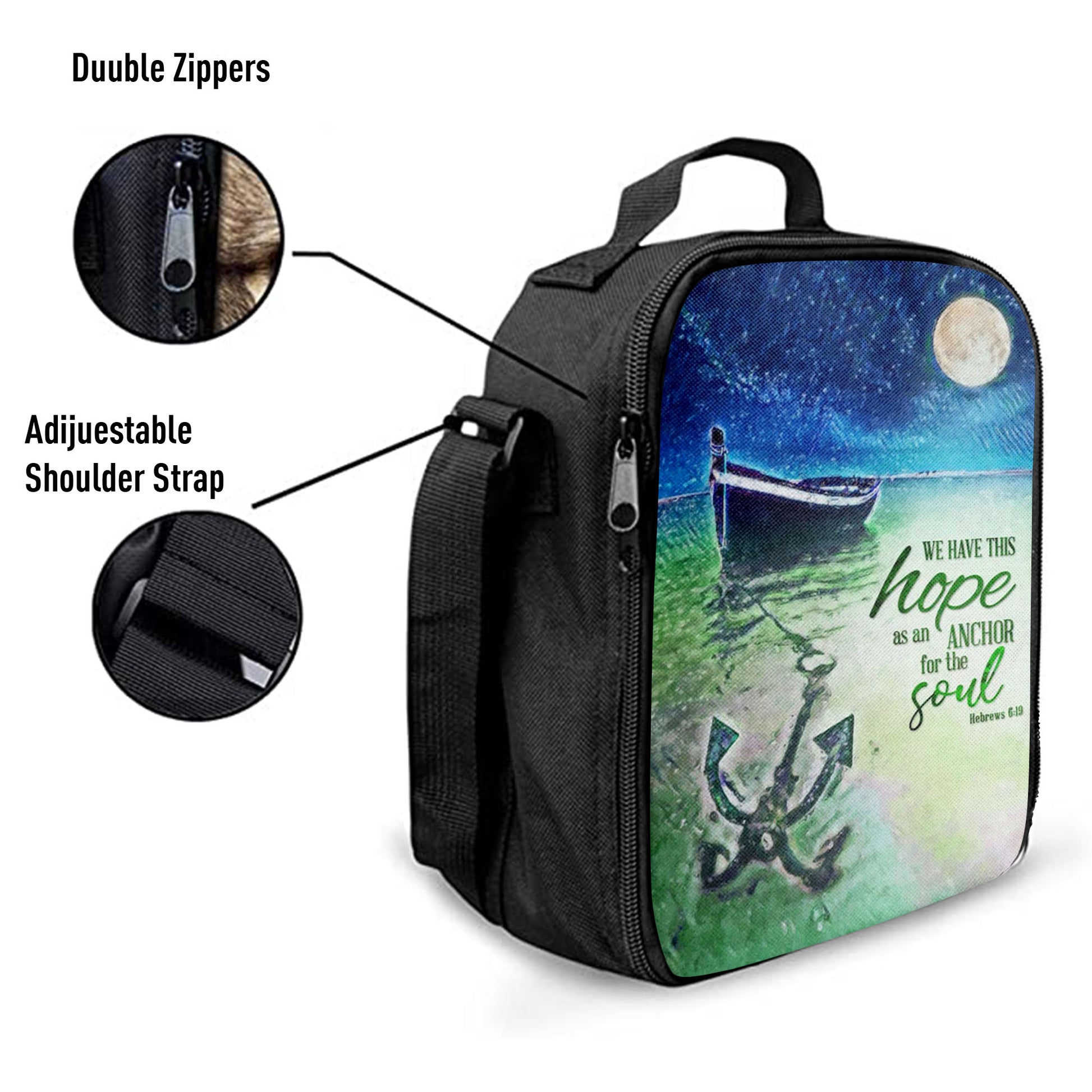 We Have This Hope As An Anchor For The Soul Christian Lunchbag, Bible Verse Lunchbag, Scripture Lunch Bag