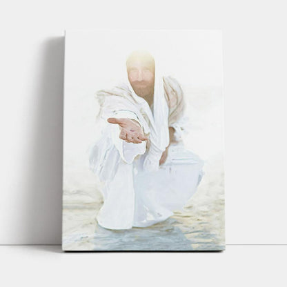 White Jesus Picture - Christian Wall Art - Jesus Wall Decor