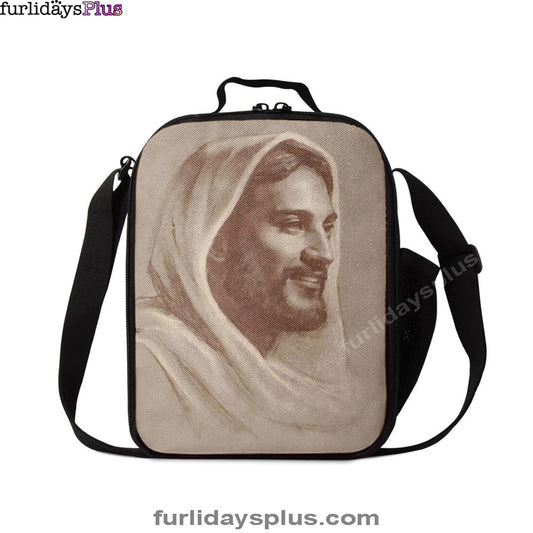 White Jesus Picture 5, Jesus Portrait, Jesus Lunchbag Lunch Bag, Christian Lunch Bag, Jesus Lunchbag