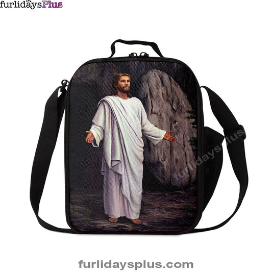 White Jesus Picture 6, He Is Risen Lunchbag, Jesus Lunchbag Lunch Bag, Christian Lunch Bag, Jesus Lunchbag