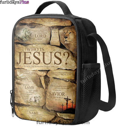 Who Is Jesus Lunchbag Lunch Bag, The Son Of The Living God, Mathew 16 16, Christian Wall Lunchbag, Religious Lunchbag