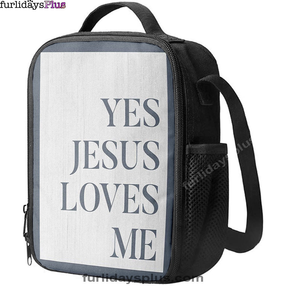 Yes Jesus Loves Me Lunchbag Lunch Bag, Christian Lunchbag Lunch Bag