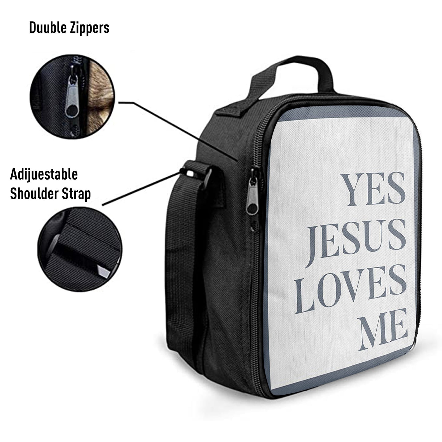 Yes Jesus Loves Me Lunchbag Lunch Bag, Christian Lunchbag Lunch Bag