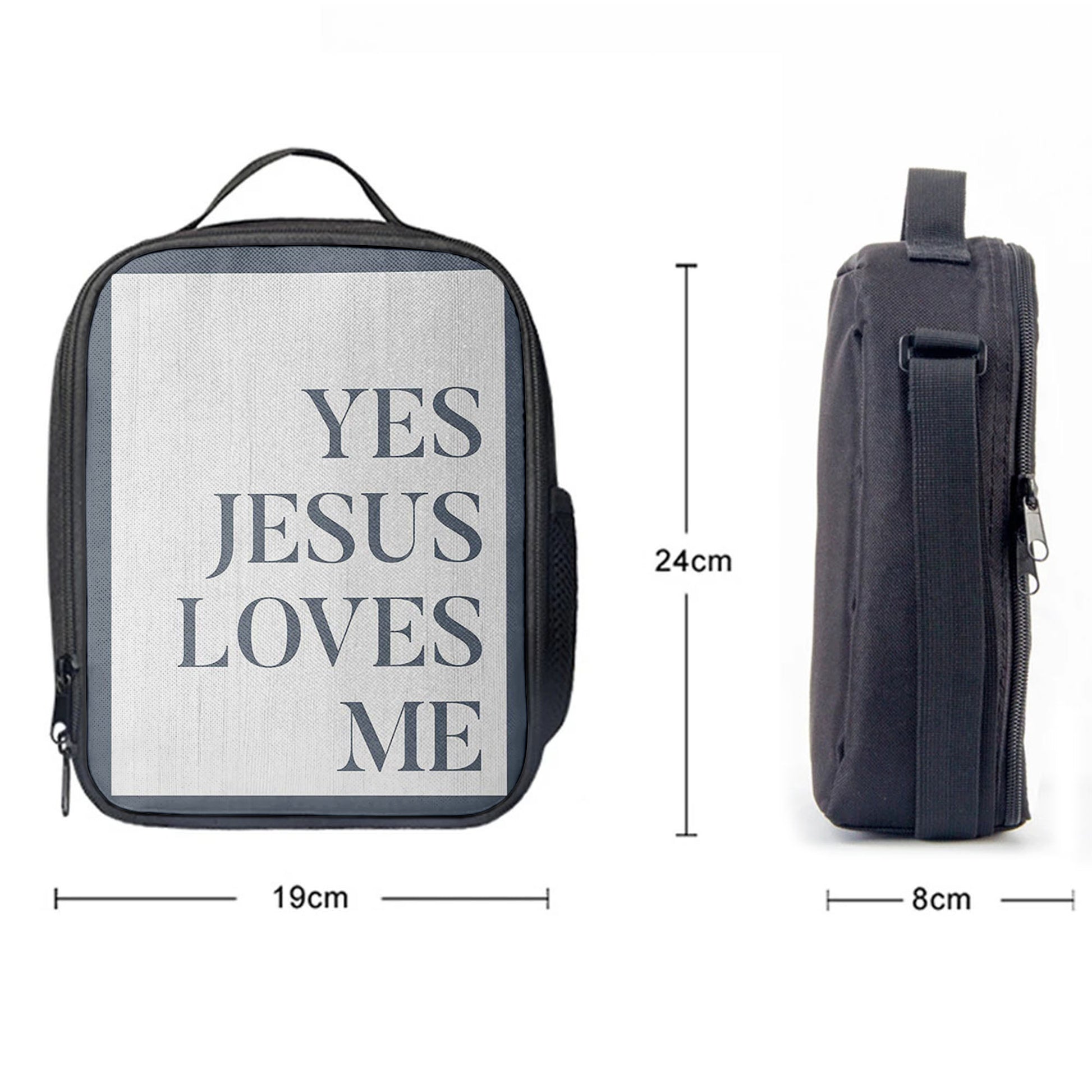 Yes Jesus Loves Me Lunchbag Lunch Bag, Christian Lunchbag Lunch Bag