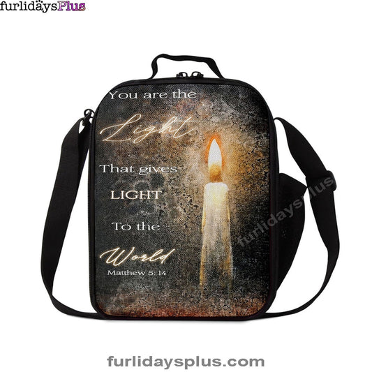 You Are The Light Candle Lunchbag Lunch Bag, Christian Lunch Bag, Inspirational Gift For Christian Women