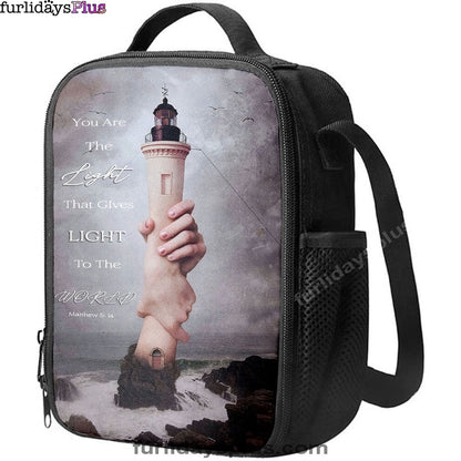 You Are The Light Lighthouse Hand of God Lunchbag Lunch Bag, Christian Lunchbag, Inspirational Gift For Christian Women