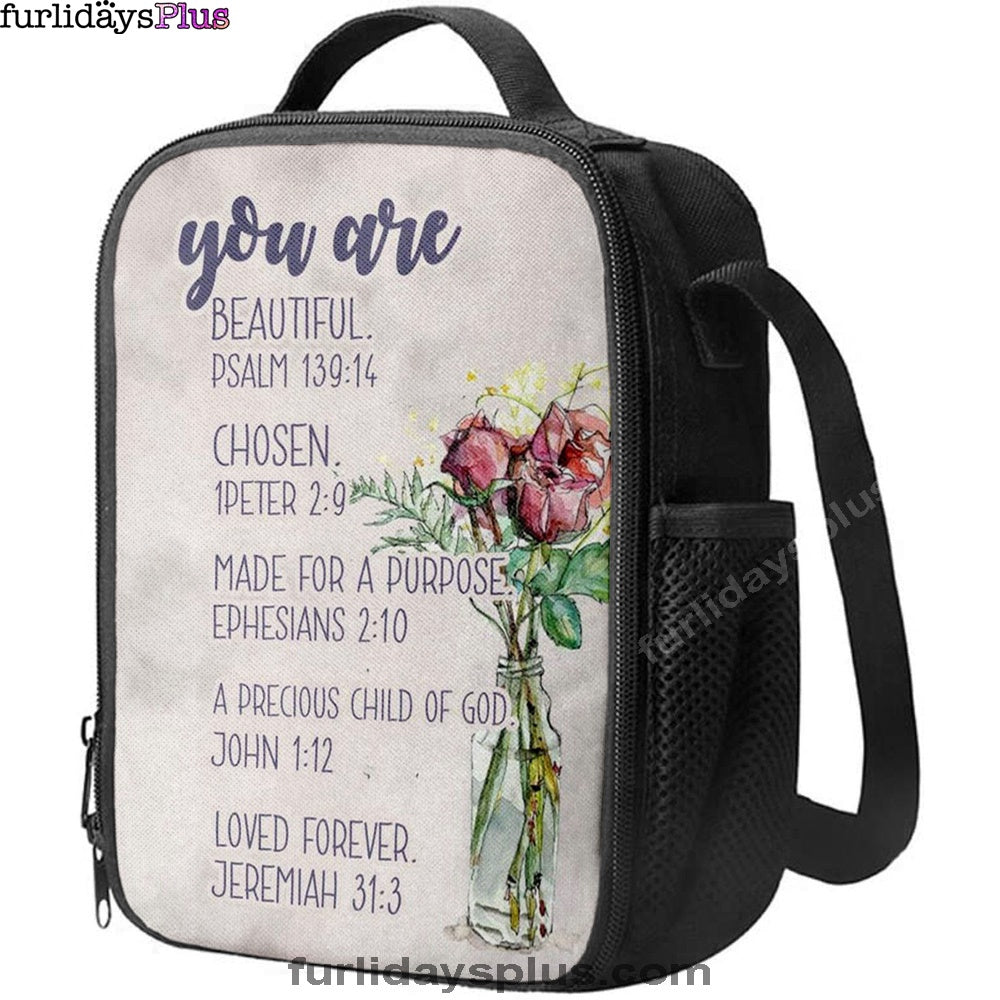 You Are Who God Says You Are Bible Verse Lunchbag Art, Bible Verse Lunchbag, Scripture Lunch Bag