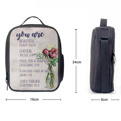 You Are Who God Says You Are Bible Verse Lunchbag Art, Bible Verse Lunchbag, Scripture Lunch Bag