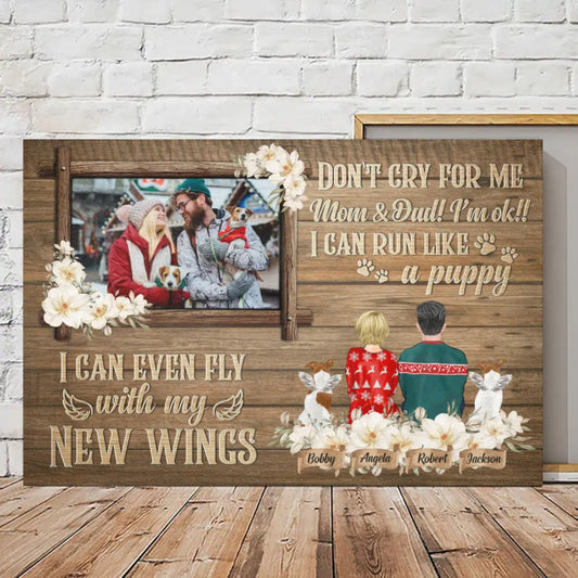 Personalized Canvas For Pet Lovers - Best Gift - Dad & Mom - How Much You Were Missed And Loved - Up To 2 Pets/Dogs/Cats