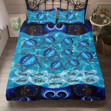 Personalized Bedding set for Turtle Lovers/Friend Best Gift with custom Name - We are in the Ocean - Furlidays