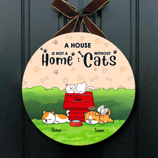 Personalized Doorsign for Dog Lovers/Cat Lovers Best Gift with custom Names/Pets Breed - A House is not a Home without Pets - Choose Pets/Dogs/Cats - Furlidays