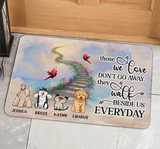 Personalized Dog Doormat - Custom Dog Carpet - Dog Doormat - Cat Carpet - Up to 4 Pets/Dogs/Cats - Life Is Better With Pets